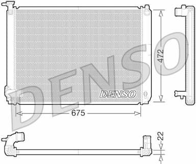 Radiators, Motora dzesēšanas sistēma DENSO DRM51010 1