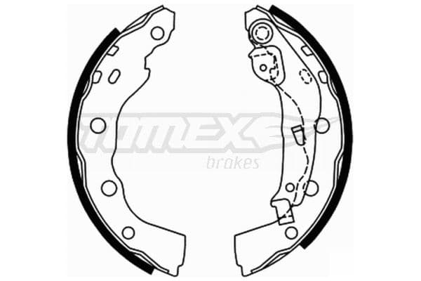 Bremžu loku komplekts TOMEX Brakes TX 22-00 1