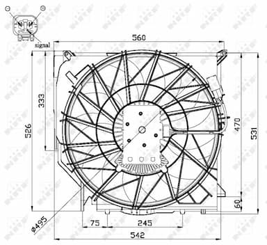 Ventilators, Motora dzesēšanas sistēma NRF 47672 3