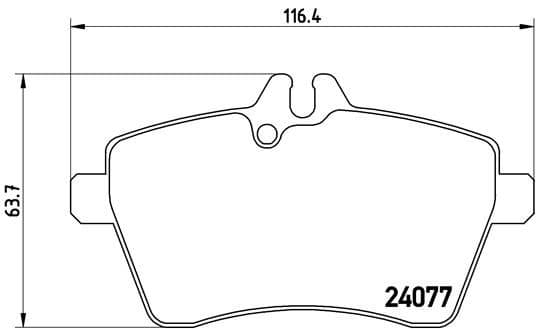 Bremžu uzliku kompl., Disku bremzes BREMBO P 50 056 1