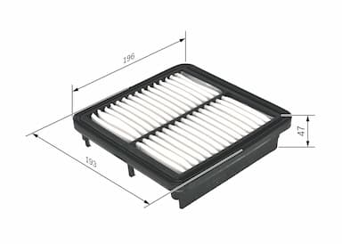 Gaisa filtrs BOSCH F 026 400 352 5