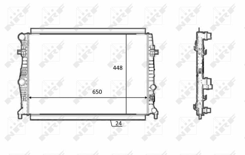 Radiators, Motora dzesēšanas sistēma NRF 58398 1