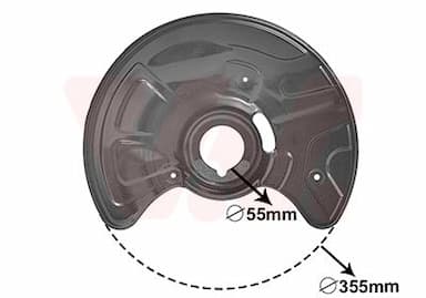 Dubļu sargs, Bremžu disks VAN WEZEL 3041371 1