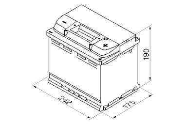 Startera akumulatoru baterija BOSCH 0 092 S50 050 6