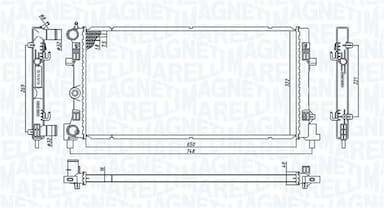 Radiators, Motora dzesēšanas sistēma MAGNETI MARELLI 350213182300 1