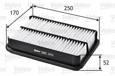 Gaisa filtrs VALEO 585370 1