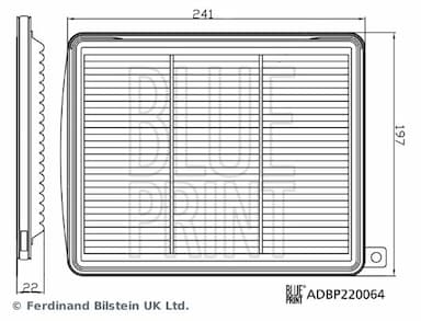 Gaisa filtrs BLUE PRINT ADBP220064 3