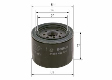 Eļļas filtrs BOSCH 0 986 452 019 5