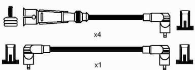 Augstsprieguma vadu komplekts NGK 0941 2