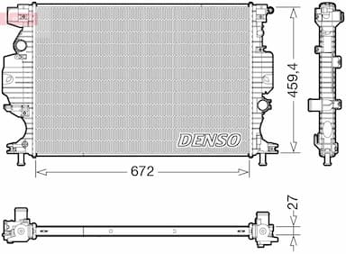 Radiators, Motora dzesēšanas sistēma DENSO DRM10120 1