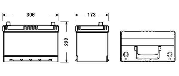 Startera akumulatoru baterija EXIDE EL955 1