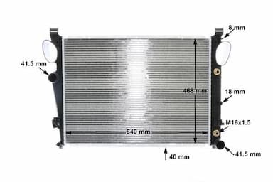 Radiators, Motora dzesēšanas sistēma MAHLE CR 302 000S 11