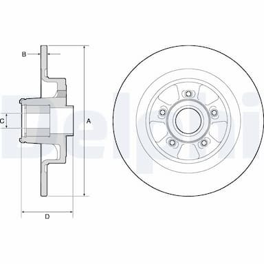 Bremžu diski DELPHI BG9133RS 1