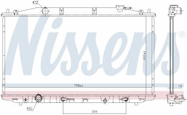 Radiators, Motora dzesēšanas sistēma NISSENS 68138 6