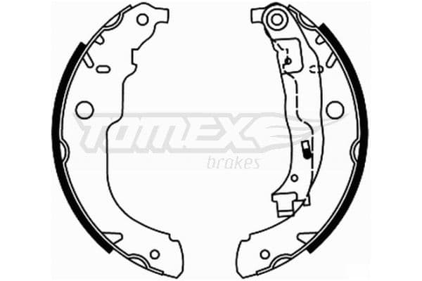 Bremžu loku komplekts TOMEX Brakes TX 21-96 1