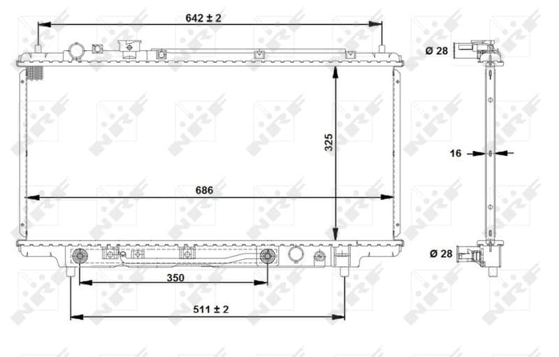 Radiators, Motora dzesēšanas sistēma NRF 53519 1