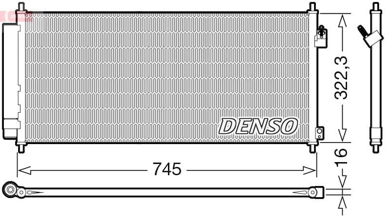 Kondensators, Gaisa kond. sistēma DENSO DCN40026 1