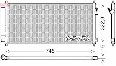 Kondensators, Gaisa kond. sistēma DENSO DCN40026 1