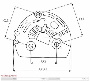 Drošības vāciņš, Ģenerators AS-PL ARE3157(VALEO) 4