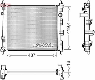 Radiators, Motora dzesēšanas sistēma DENSO DRM46069 1