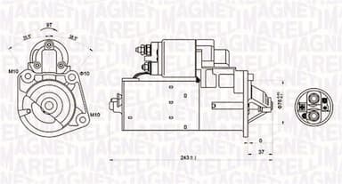 Starteris MAGNETI MARELLI 063720680010 1