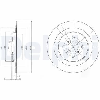 Bremžu diski DELPHI BG4076 1