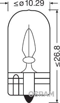 Kvēlspuldze ams-OSRAM 2841-02B 2