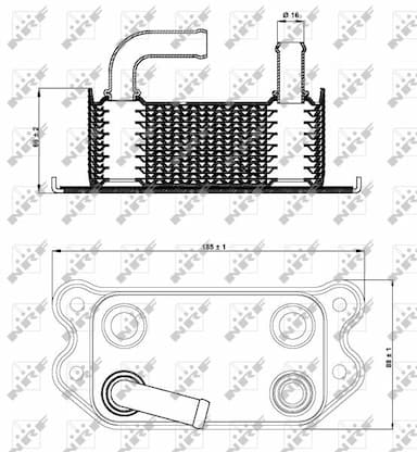 Eļļas radiators, Motoreļļa NRF 31296 5