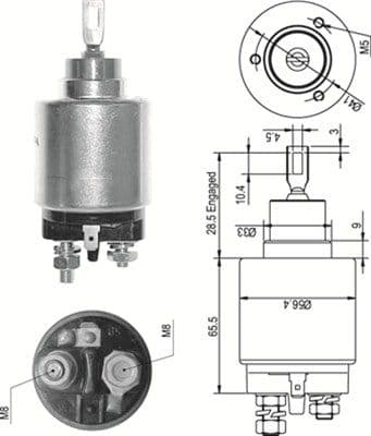 Ievilcējrelejs, Starteris MAGNETI MARELLI 940113050327 1