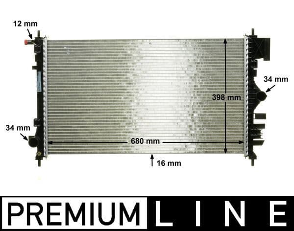 Radiators, Motora dzesēšanas sistēma MAHLE CR 1097 000P 1