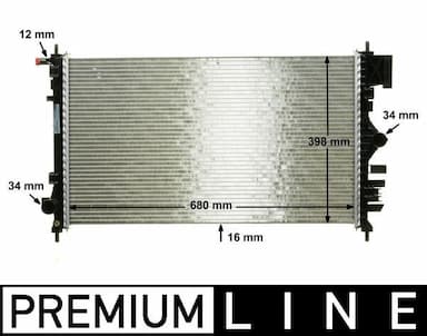 Radiators, Motora dzesēšanas sistēma MAHLE CR 1097 000P 1