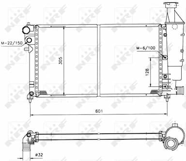 Radiators, Motora dzesēšanas sistēma NRF 50421 4