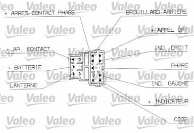 Slēdzis uz stūres statnes VALEO 251310 2