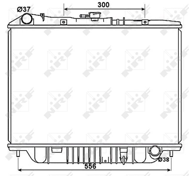 Radiators, Motora dzesēšanas sistēma NRF 53517 1