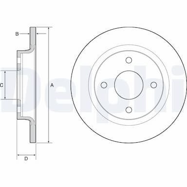 Bremžu diski DELPHI BG4954C 1