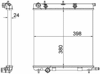 Radiators, Motora dzesēšanas sistēma MAHLE CR 556 002S 1