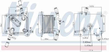 Eļļas radiators, Automātiskā pārnesumkārba NISSENS 91294 5