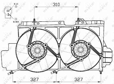 Ventilators, Motora dzesēšanas sistēma NRF 47538 3