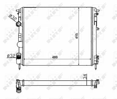 Radiators, Motora dzesēšanas sistēma NRF 58217 4