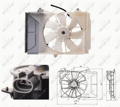 Ventilators, Motora dzesēšanas sistēma NRF 47697 1