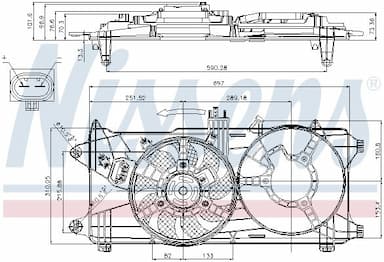 Ventilators, Motora dzesēšanas sistēma NISSENS 85131 7