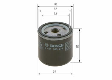 Eļļas filtrs BOSCH 0 451 103 271 5