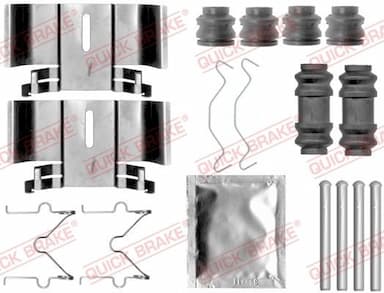 Piederumu komplekts, Disku bremžu uzlikas QUICK BRAKE 109-1836 1