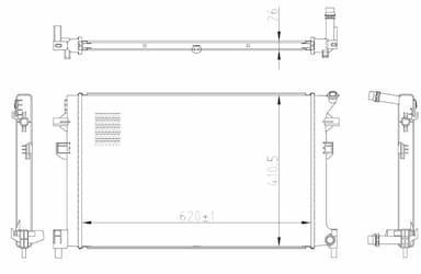 Radiators, Motora dzesēšanas sistēma NRF 50042 1