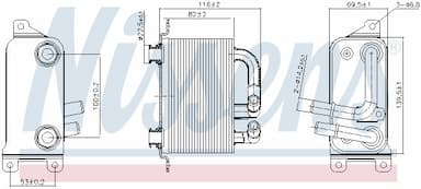 Eļļas radiators, Automātiskā pārnesumkārba NISSENS 90833 6