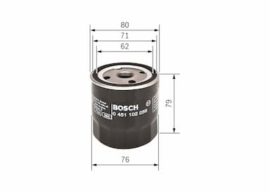 Eļļas filtrs BOSCH 0 451 102 056 5