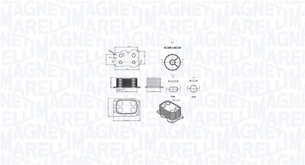 Eļļas radiators, Motoreļļa MAGNETI MARELLI 350300000900 1