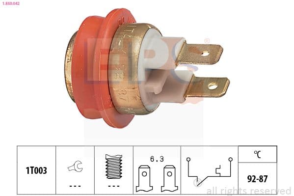 Termoslēdzis, Radiatora ventilators EPS 1.850.042 1