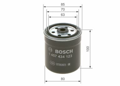 Degvielas filtrs BOSCH 1 457 434 123 5