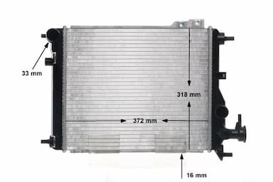 Radiators, Motora dzesēšanas sistēma MAHLE CR 1115 000S 11